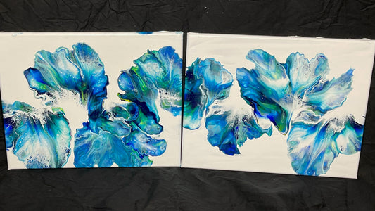 Blue petals