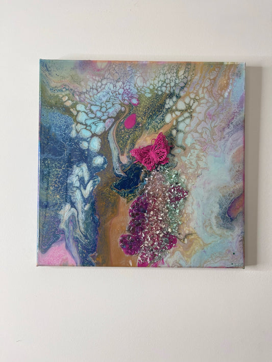 Pink Butterfly (10x10)